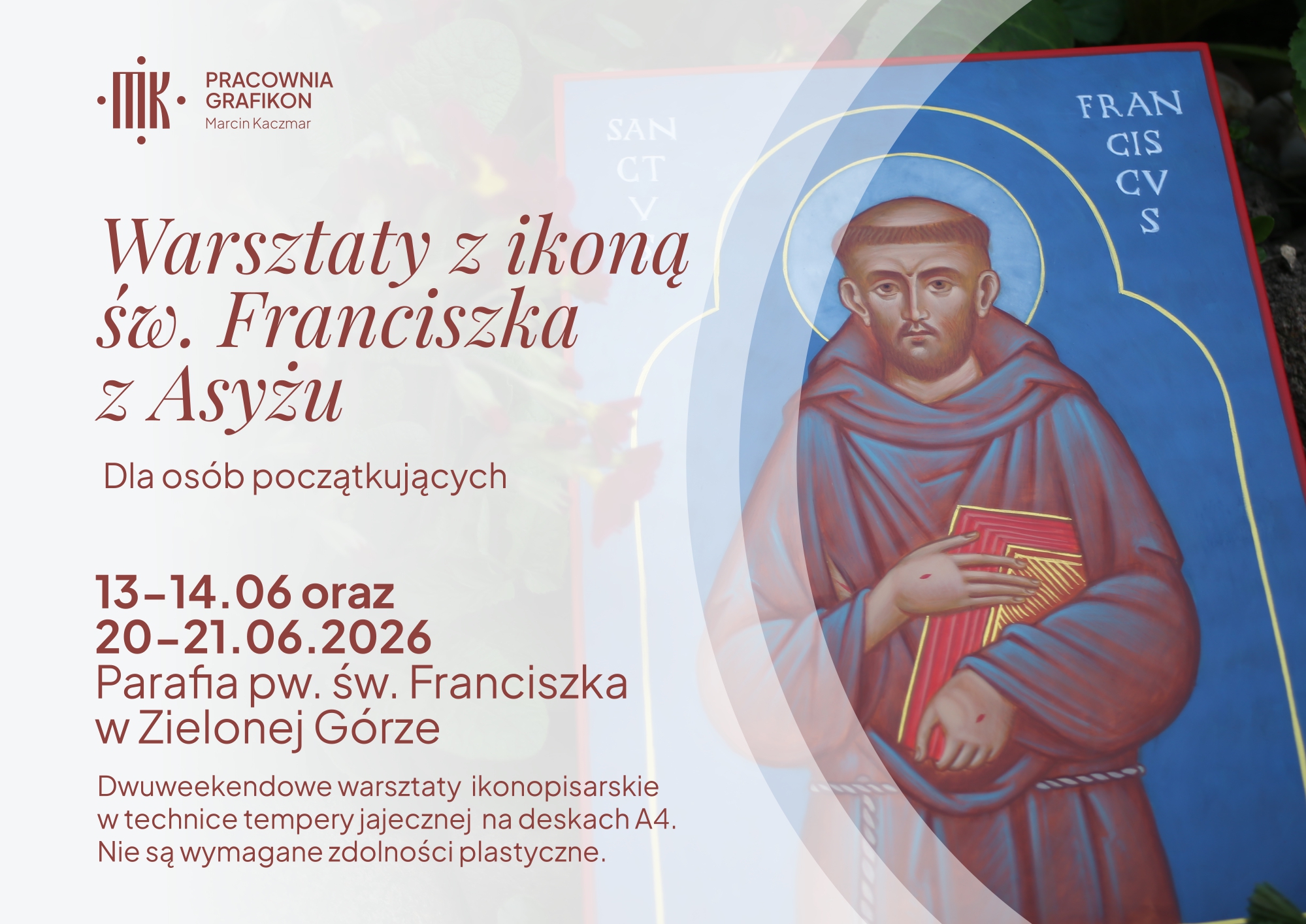 warsztaty z ikoną św. Franciszka