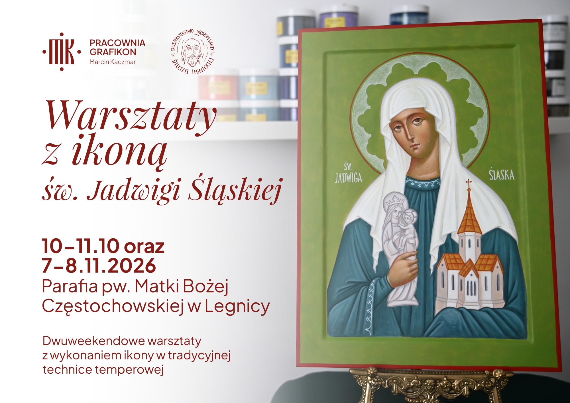 Legnica - warsztaty z ikoną św. Jadwigi Śląskiej